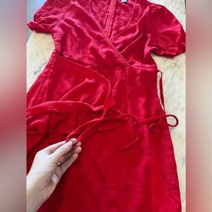 Red Wrap Dress Size 6